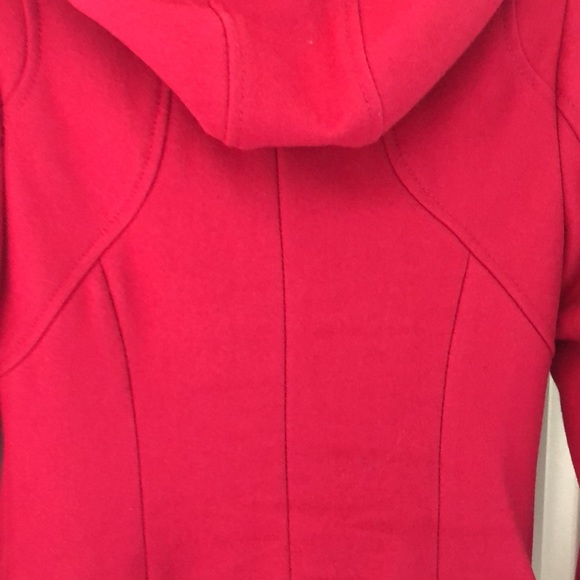 Guess size XS wool hot pink zippered toggle coat - Picture 7 of 12